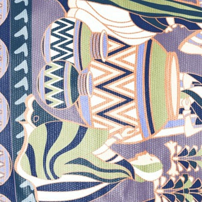 5' X 7' Muted Purple And Orange Abstract Area Rug