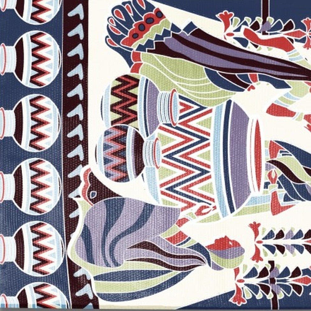 5' X 7' Dark Brown And Red Abstract Area Rug