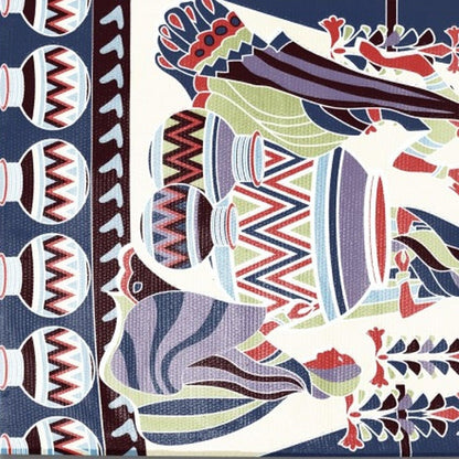 5' X 7' Dark Brown And Red Abstract Area Rug