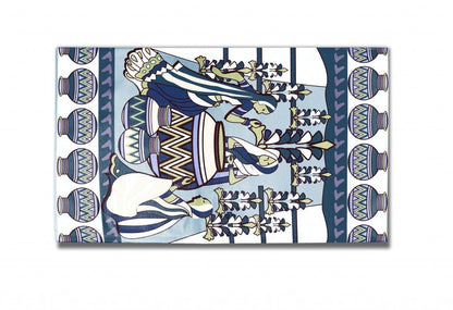 5' X 7' Dark Brown And Muted Green Abstract Area Rug