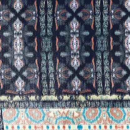 5' X 7' Brown And Beige Oriental Area Rug