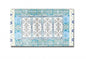 5' X 7' Blue And Green Oriental Area Rug