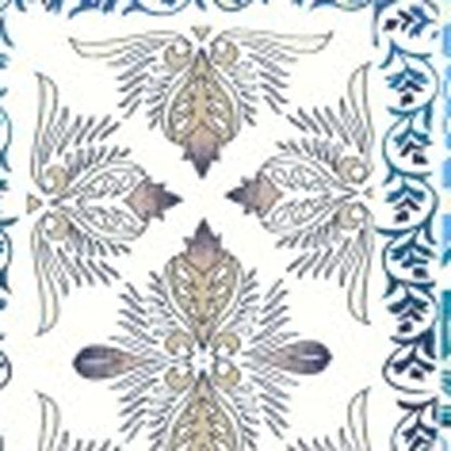 5' X 7' Blue And Green Oriental Area Rug