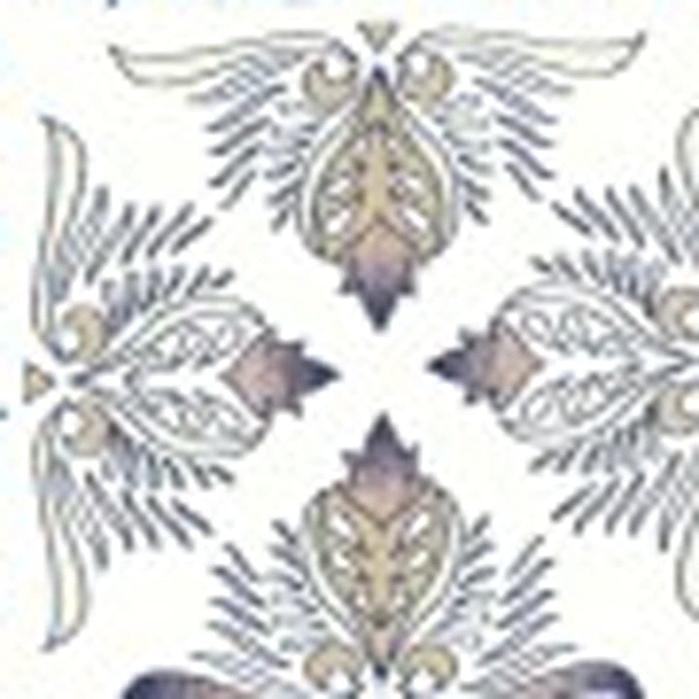 5' X 7' Blue And Green Oriental Area Rug