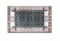 5' X 7' Dark Grey And Orange Oriental Area Rug