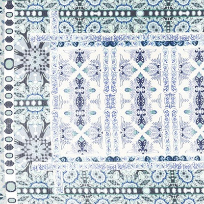 5' X 7' Off White Oriental Area Rug