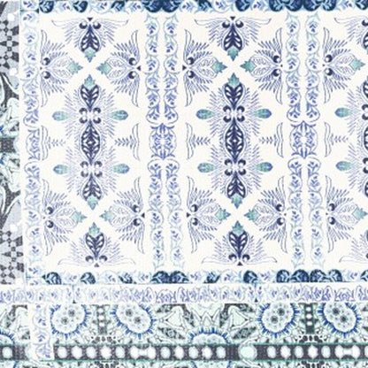 5' X 7' Off White Oriental Area Rug