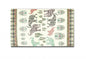 5' X 7' Muted Green And Orange Southwestern Area Rug