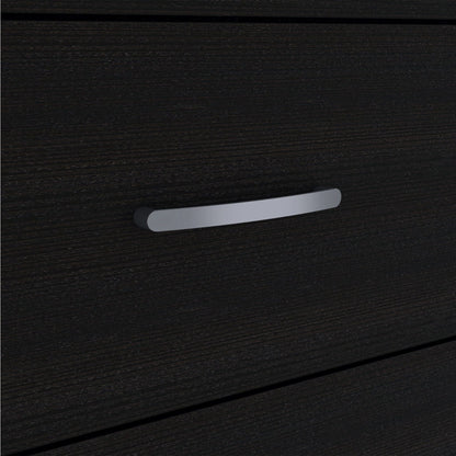 29" Black Three Drawer Dresser