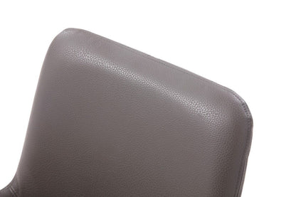 Grey Faux Leather Dining Chair