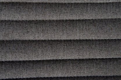 Set of Two Gray Gold Fabric Dining Chairs