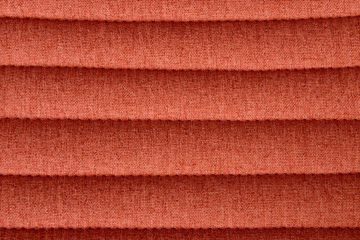 Set of Two Salmon Gold Fabric Dining Chairs