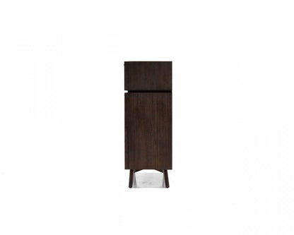 39" Acacia Solid Wood Four Drawer Standard Dresser