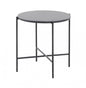 Modern Industrial Black Round Ceramic Side Table