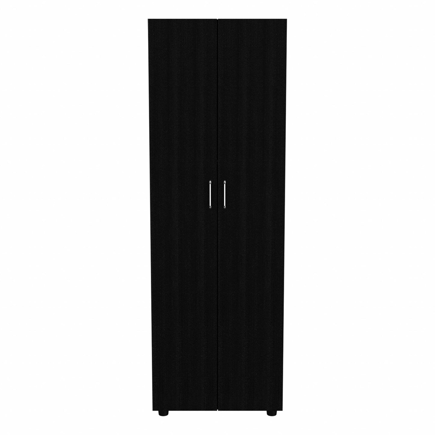 71" Black Tall Two Door Closet