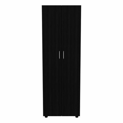 71" Black Tall Two Door Closet