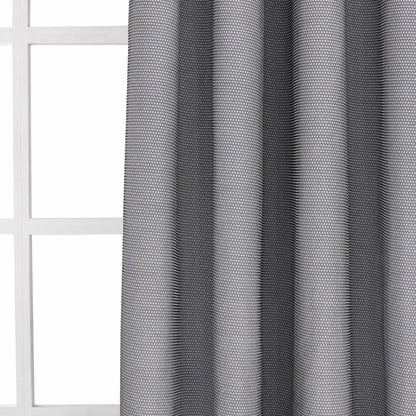 Set of Two 84"  Silver Metallic Textured Window Panels