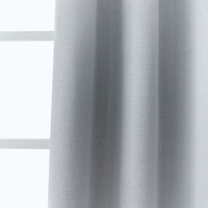 Set of Two 84"  Charcoal Metallic Textured Window Panels