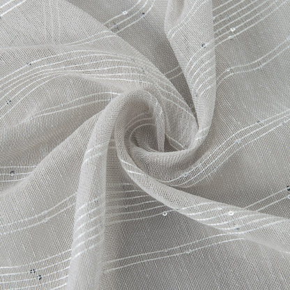 Set of Two 96"  Beige Shimmery Window Curtain Panels