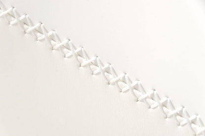 45" White Faux Leather And Steel Swivel Low Back Adjustable Height Bar Chair With Footrest