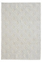 8’ x 11’ Ivory Diamond Lattice Modern Area Rug