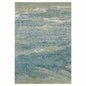 3’ x 5’ Blue Sage Impressionistic Ocean Area Rug