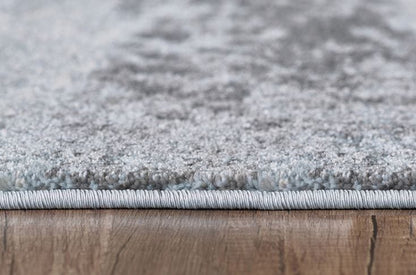 5’ x 8’ Blue Gray Abstract Mist Modern Area Rug