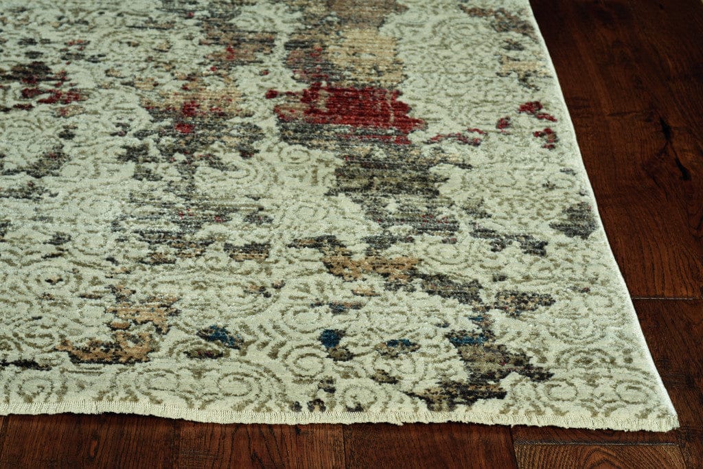 9’ x 13’ Sage Ivory Weathered Vintage Area Rug