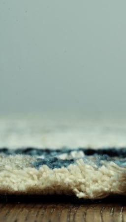 5’ x 8’ Blue Ivory Abstract Striped Area Rug