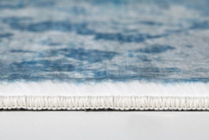 5’ x 8’ Blue White Abstract Sky Area Rug