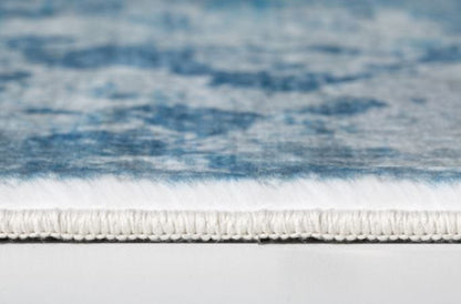 6’ x 9’ Blue White Abstract Sky Area Rug