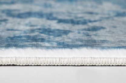 8’ x 10’ Blue White Abstract Sky Area Rug