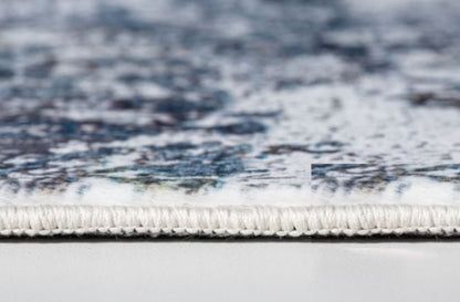 6’ x 9’ Gray Blue Abstract Galaxy Area Rug