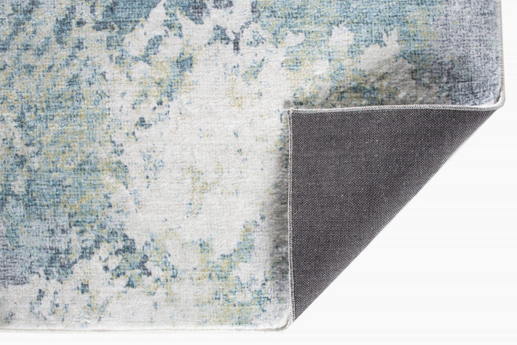 6’ x 9’ Blue Yellow Abstract Sky Area Rug