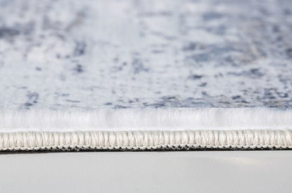 8’ x 10’ Gray Distressed Marble Area Rug