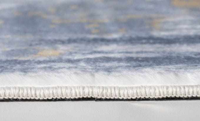 6’ x 9’ Gray Distressed Steps Abstract Area Rug