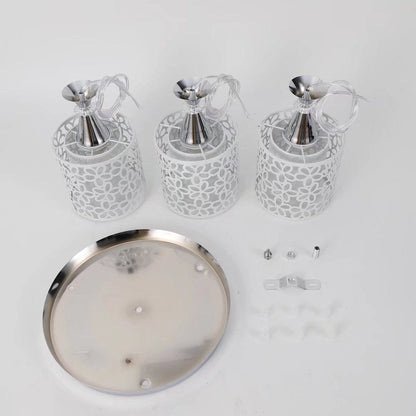 Retro White Floral Pendant Ceiling Lamp