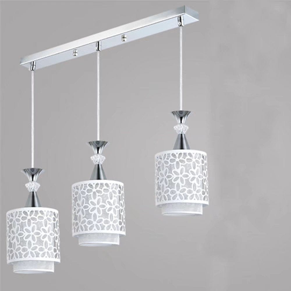 Retro White Floral Pendant Ceiling Lamp
