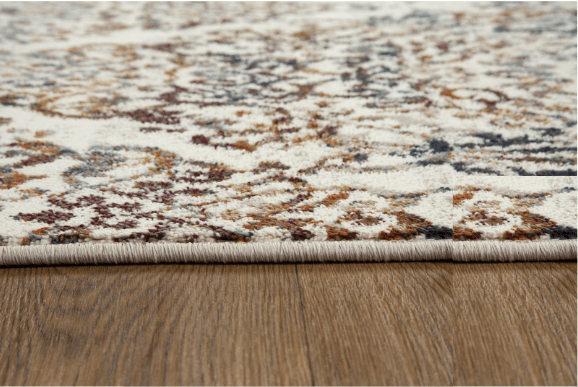 2’ x 8’ Ivory Brown Decorative Diamond Runner Rug