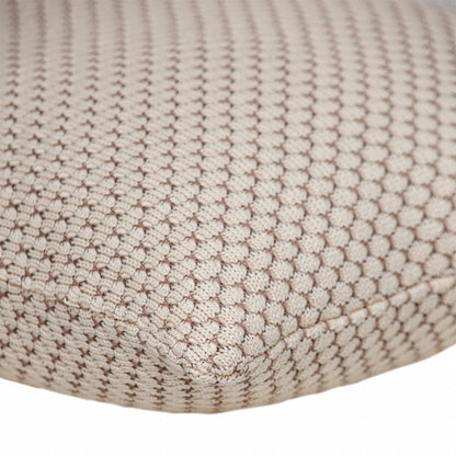 20" x 20" Beige and Pink Woven Square Accent Throw Pillow