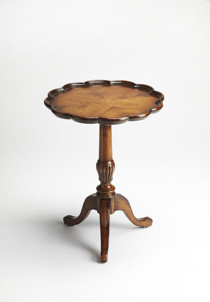 26" Vintage Oak Manufactured Wood Round End Table