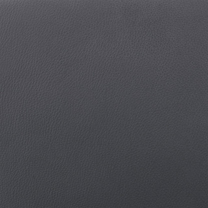 40" Gray Faux Leather And Manufactured Wood Swivel Low Back Bar Height Chair