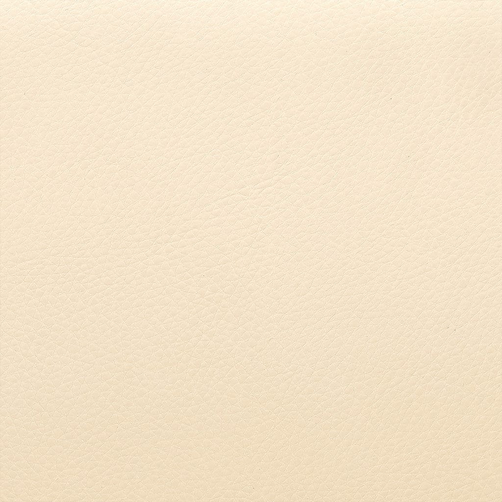 42" Cream Faux Leather And Solid Wood Swivel Bar Height Chair