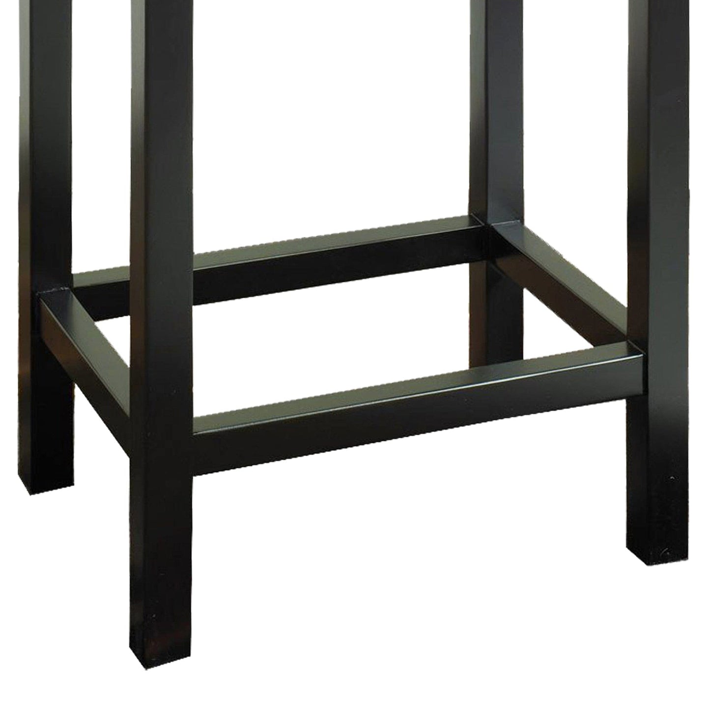 26" Brown Upholstered Backless Bar Stool