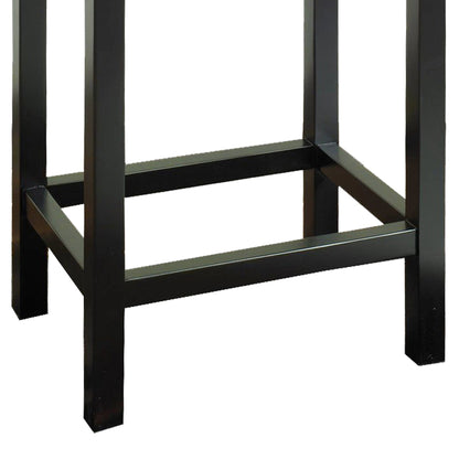 26" Brown Upholstered Backless Bar Stool