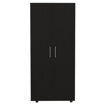 71" Black Manufactured Wood Multi Drawer Combo Dresser