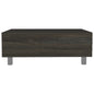 32" Carbon Espresso Manufactured Wood Rectangular Lift Top Coffee Table With Drawer And Shelf