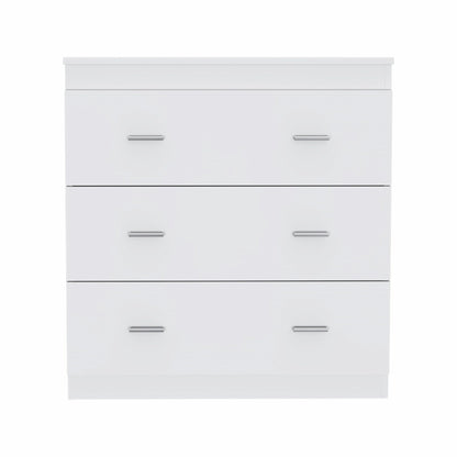 32" White Manufactured Wood Six Drawer Standard Dresser