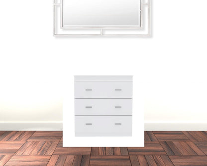 32" White Manufactured Wood Six Drawer Standard Dresser