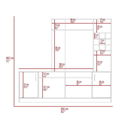 Stylish Black  Television Entertainment Center